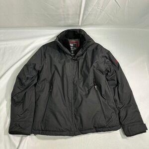 J. Whistler Jacket Men's Small‎ Black Water Resistant Full Zip All Weather Coat